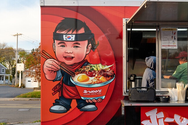 Ji-Woo's Korean Seoul Food is a top-rated food truck in Oswego.