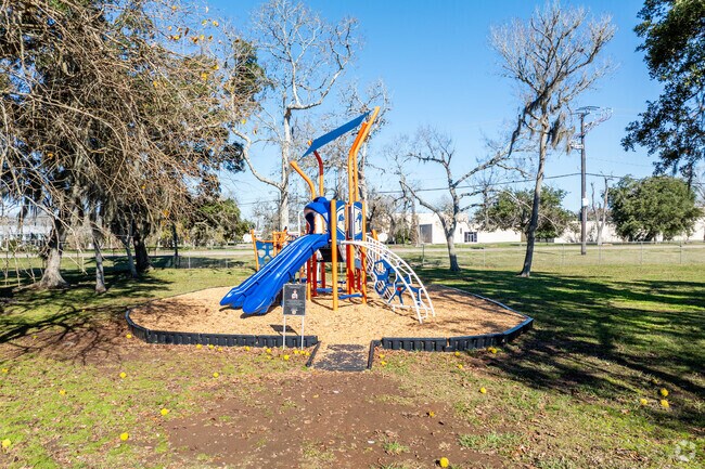 Students of Griffith Elementary School can enjoy the playground equipment on campus.