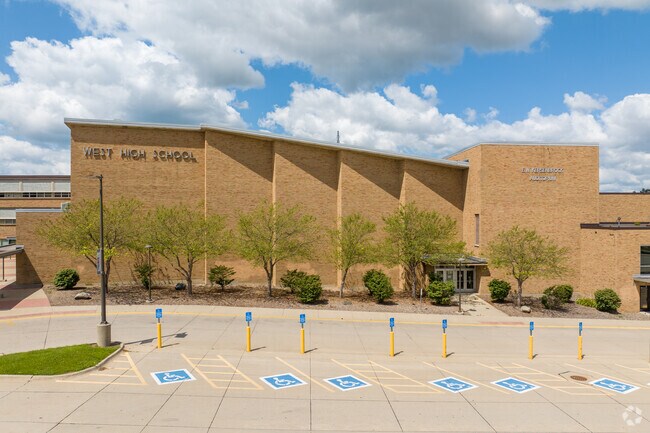 West High School in Waterloo has about 1,600 students enrolled in grades 9-12.