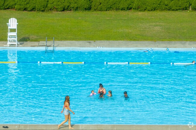 Families of Muir can cool off at the Porter-Tower Community Pool at Tower City Park.