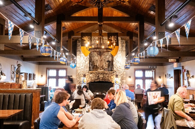 Novak Park local eatery crowded with patrons enjoying their meals.