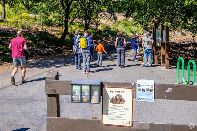Watch out for rattlesnakes in the Sibley Volcanic Regional Preserve.