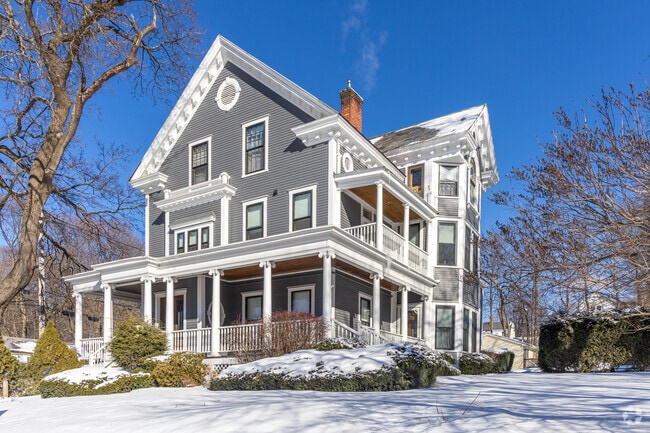 A large and well taken care of Victorian styled home along the Main Street in Rutland, VT.