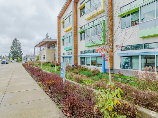 Very established garden space at Mary Lyon Elementary School.