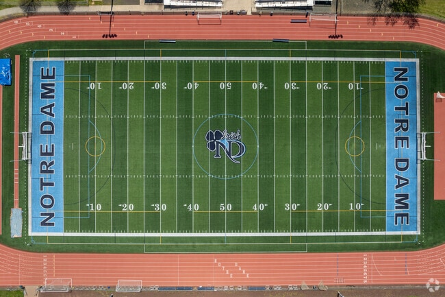 Notre Dame High School has a state-of-the-art sports field.