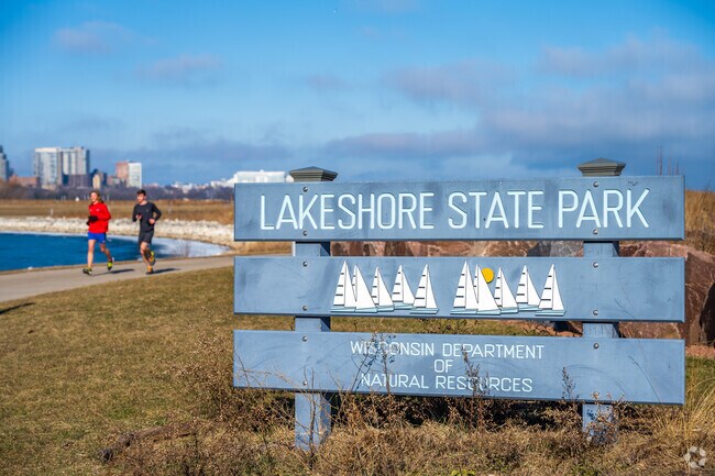 In between the Historic Third Ward and Lake Michigan you'll find Lakeshore State Park.