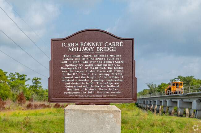 ICRR's Bonnet Carre Spill way Bridge was built in 1934 near the Montz neighborhood.
