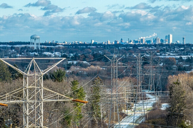 A view of the Milwaukee skyline from the Village of Hales Corners.
