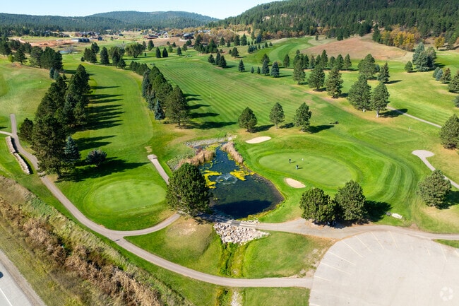 The Boulder Canyon Golf Club is a public course that provides golfers with a beautiful view of the Black Hills.