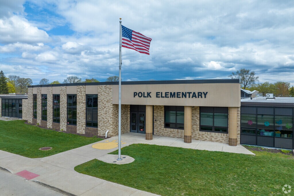 Polk Elementary School serves the community of Dearborn Heights.