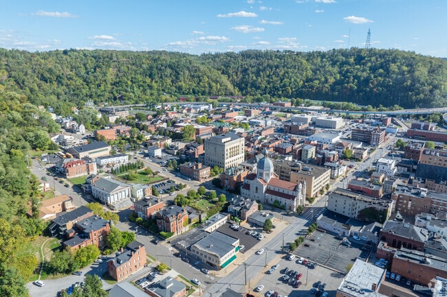You might have mountain ridge views when looking outside your window in East Wheeling.