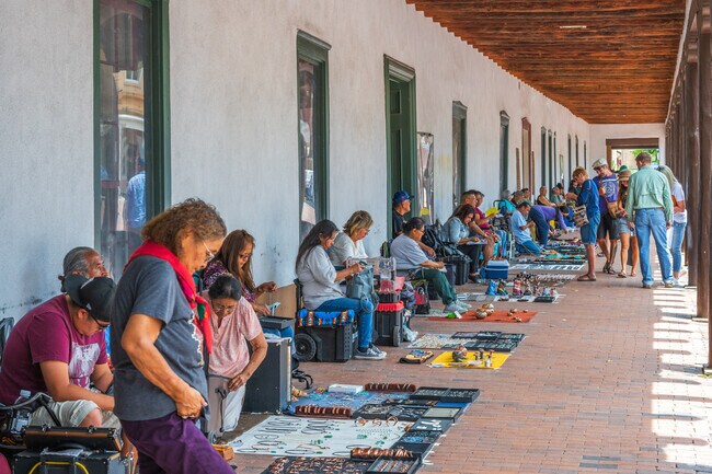 Locals can head to the Santa Fe Plaza 30 minutes away to shop from local vendors.