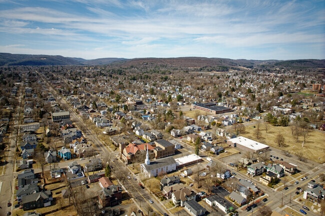 Elmira boasts a family-friendly atmosphere with a lower crime rate, numerous parks, and recreational activities along the Chemung River.