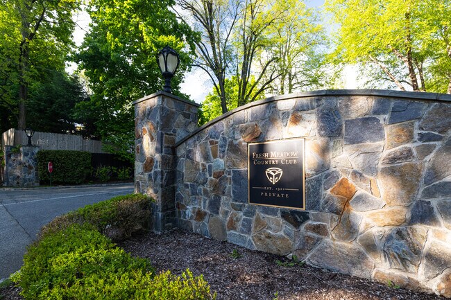 Fresh Meadow Country Club borders Lake Success with year-round recreation options.