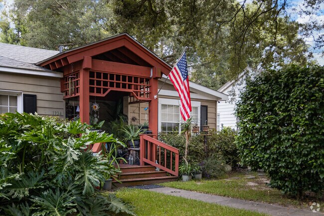 Homes in Edgemere depart from traditional designs with unique entryways.