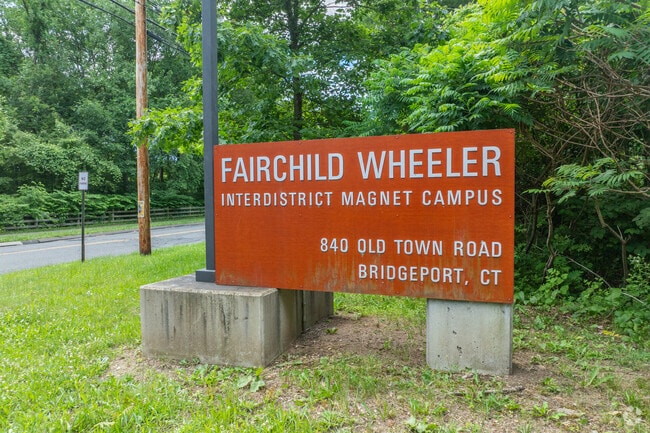 Fairchild Wheeler Interdistrict Magnet High School at 840 Old Town Rd, Bridgeport, CT 06606.