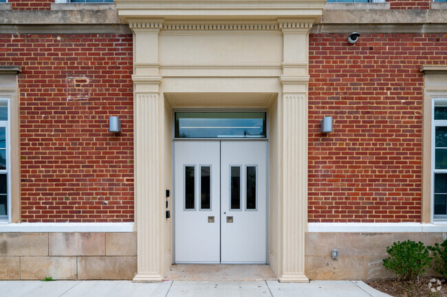 The entrance to Smother Elementary School in Mahaning Heights.