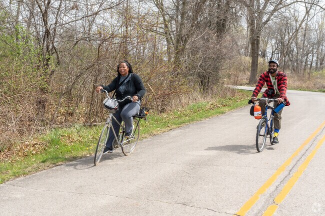 A couple rides through North Dunes Nature Preserve near Beulah Park taking photos along the way.