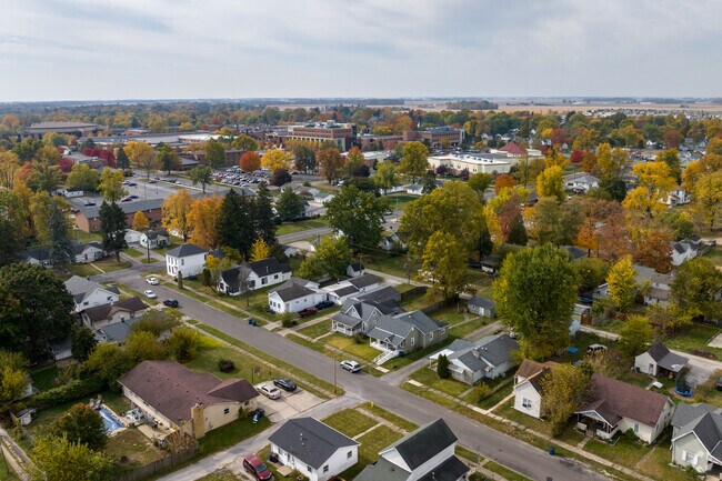 Marion's College Park neighborhood features a variety of century-old home shapes & sizes.
