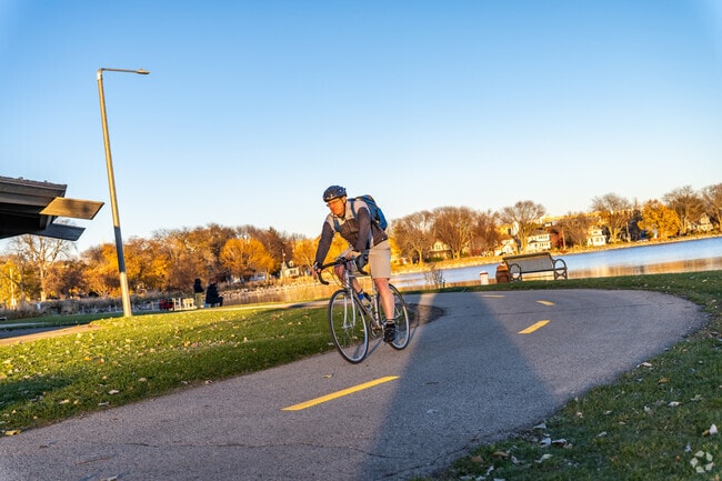 The bike path at Brittingham Park is a main thoroughfare for Greenbush resdients.