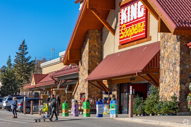Evergreen Meadows residents can restock the pantry at the King Soopers in nearby Conifer.