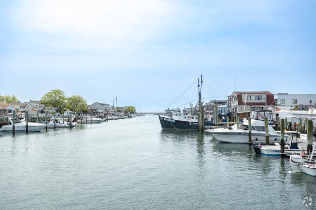 Many of the residents of Freeport travel around by boat.