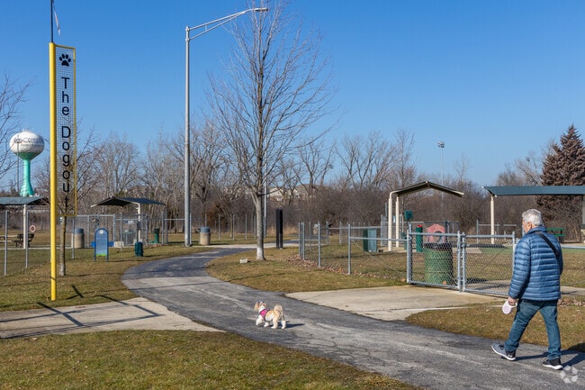 The Dugout in Centennial Park is a large dog park popular with Central Orland dog owners.