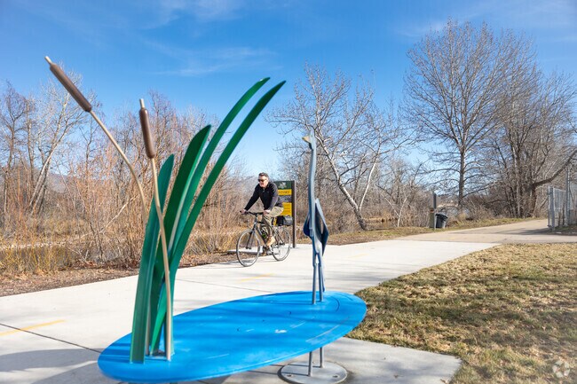 Sunset residents can often bike to work and back.
