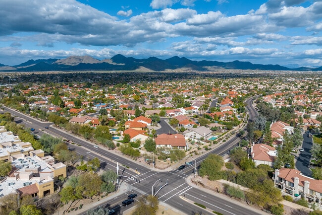 An aerial of the Scottsdale Ranch community.
