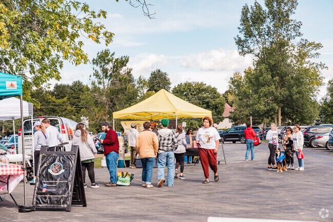 The Market at Bassett Park in Amherst features over 30 vendors, artists and farmers.
