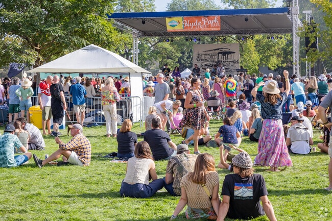 Live music on two separate stages helps set the vibes at the annual Hyde Park Street Festival.