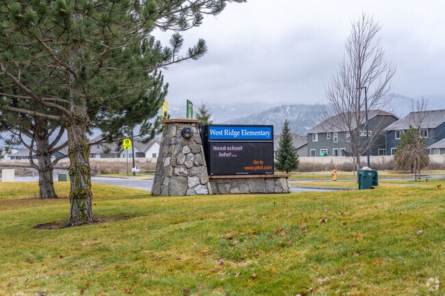West Ridge Elementary School has beautiful views over the nearby mountains.