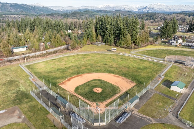 Granite Falls High School baseball field.
