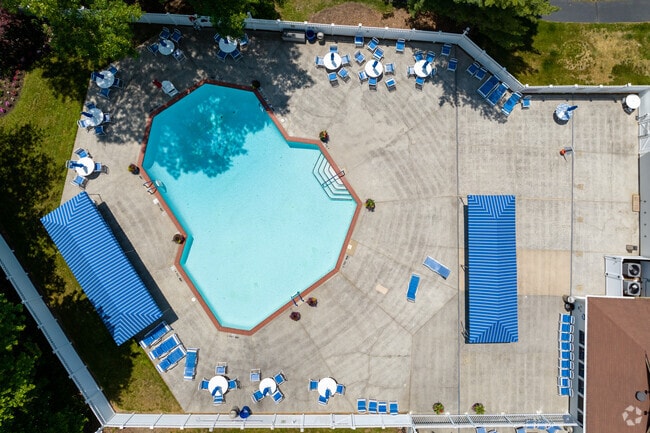 Many communities in Englishtown have amenities, such as pools and tennis courts.