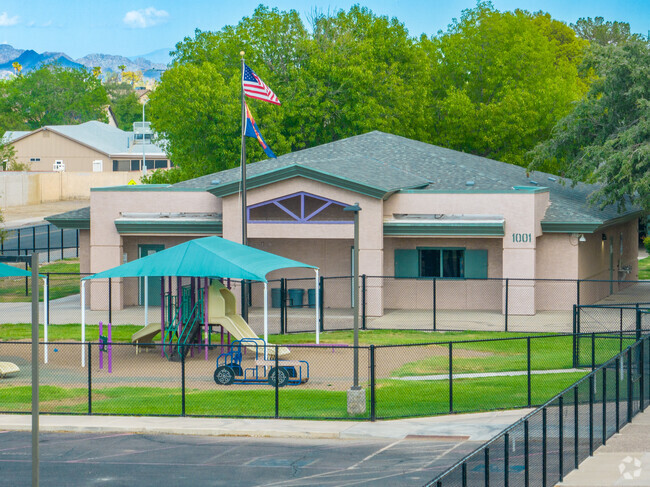 G. Frank Davidson School offers a safe and shaded playground for students to enjoy.