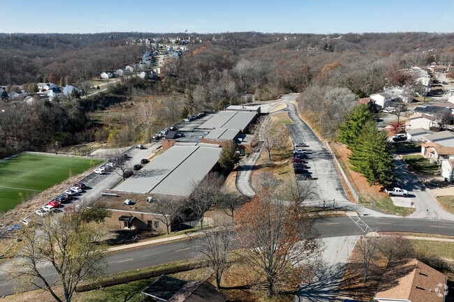 Freer Elementary School is nestled into a neighborhood on Hanover Lane.