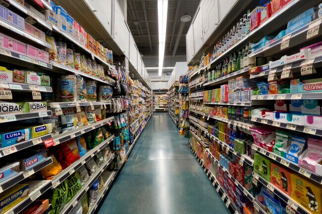 Down to Earth aisles are stocked with everyday and specialty food items.