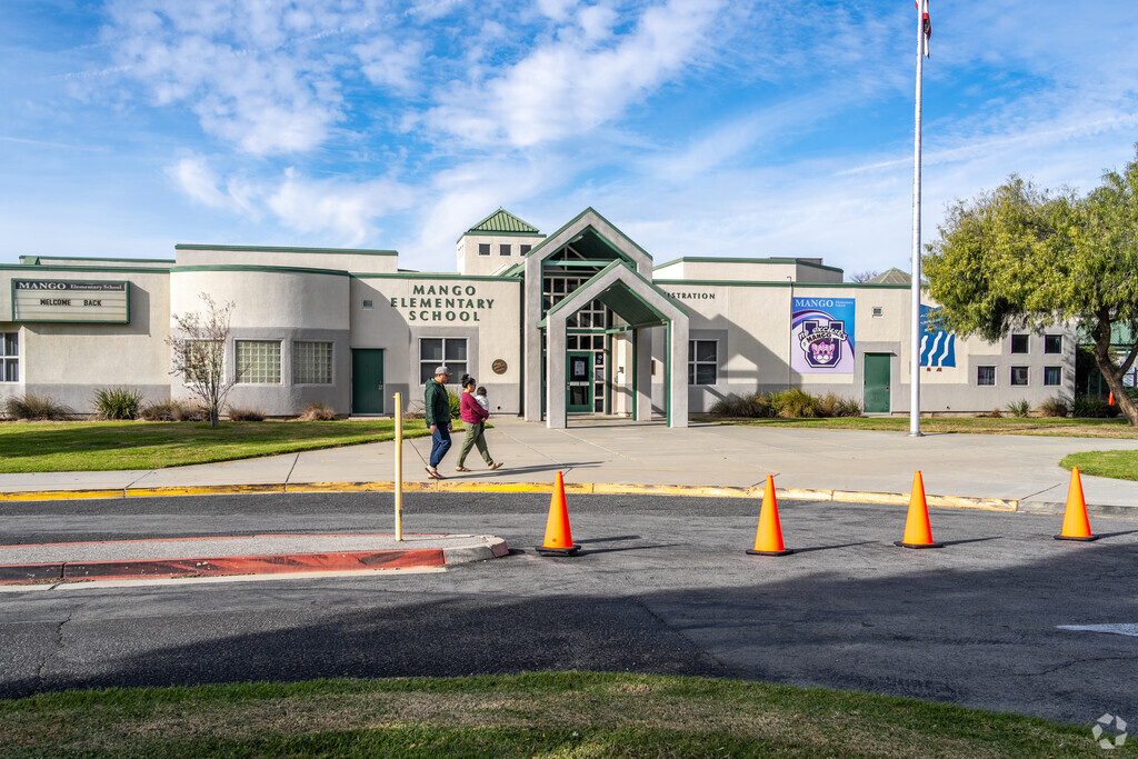 Step into Mango Elementary School through its inviting entrance.