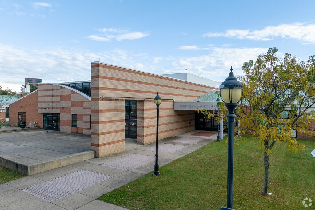 Wexler/Grant Community School entrance in New Haven, CT.