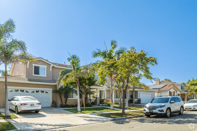 You can find palm trees throughout the West Village community of Oxnard, CA.