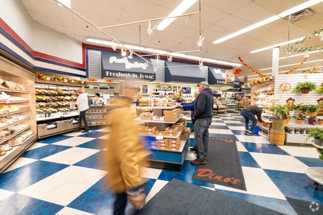 Dino's Park and Shop is the preferred market for groceries by locals.