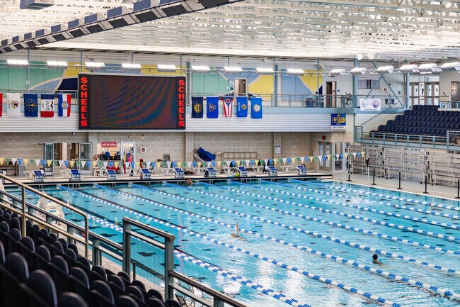 Hulbert Aquatic Center in West Fargo hosts high school and community swim meets.