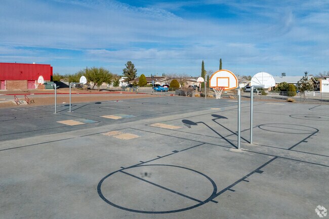 Step into a world of play at Dr. Joseph E. Torres Elementary's inviting playground.