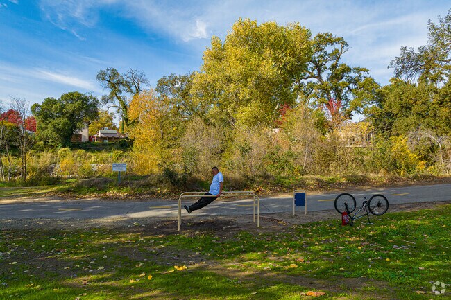 Workout stations are available at Saugstad Park in Hillcrest.