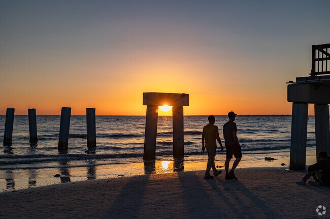 Punta Gorda Isles can take a drive to watch sunsets on Ft Myers Beach.