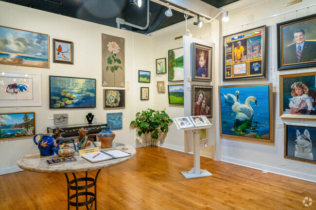 Gallery on the Square near Bradford-Ridgewood shows off local artists' work.