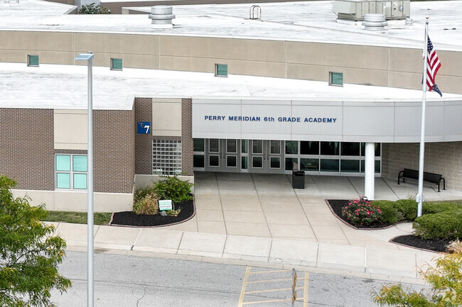 Perry Meridian 6th Grade Academy in Indianapolis, IN has test scores that are above average..