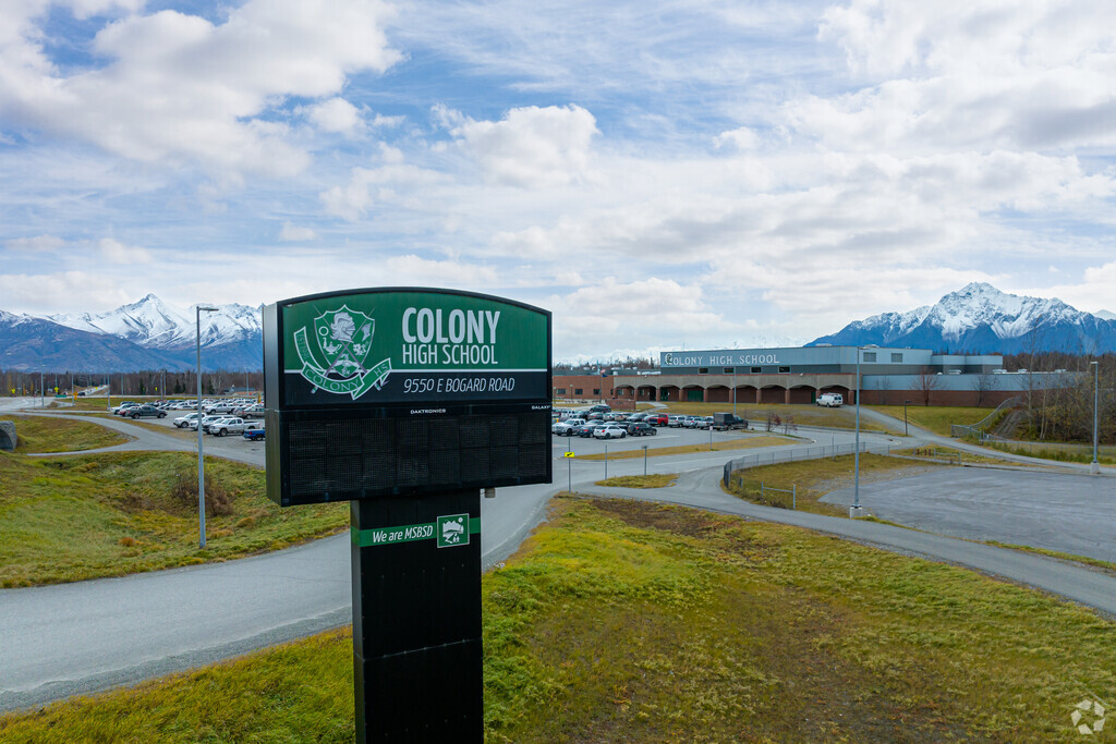 Colony High School is a part of the Matanuska-Susitna Borough School District.