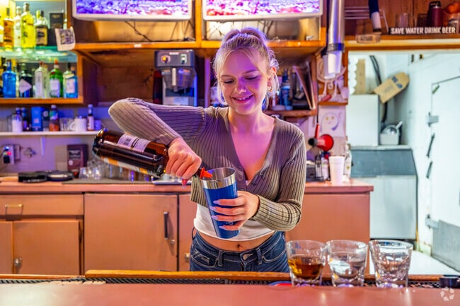 The Woodshed II offers the perfect setting for drinks and laughs with friends.