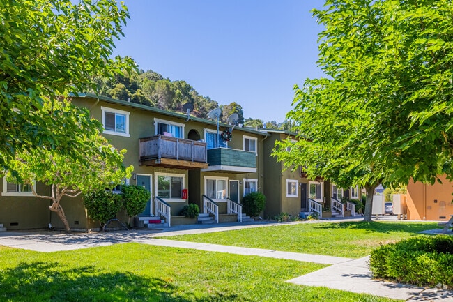 An apartment building is one of the few in Venetia Valley.